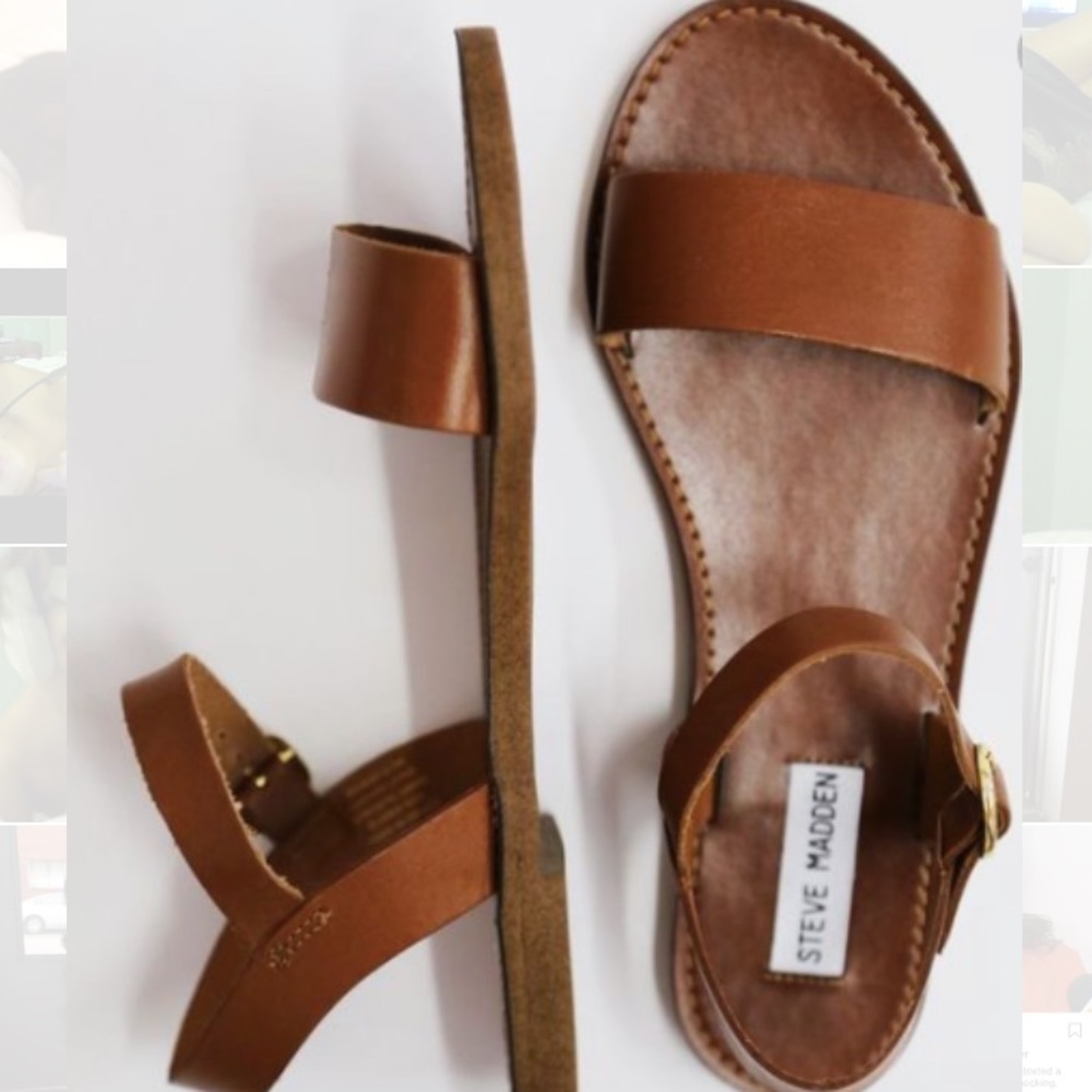Steve Madden leather strappy sandals